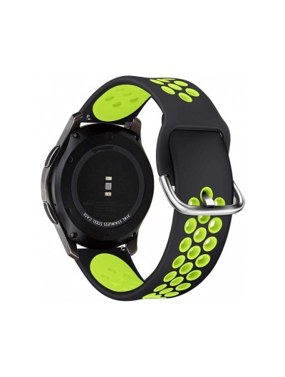 Curea Ceas Tech Compatibila Cu Samsung Galaxy Watch 3 - 41mm Negru/verde